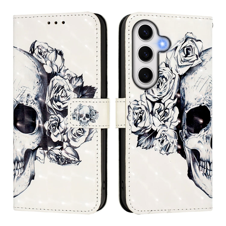 For Samsung Galaxy S24 FE 5G 3D Painting Horizontal Flip Leather Phone Case