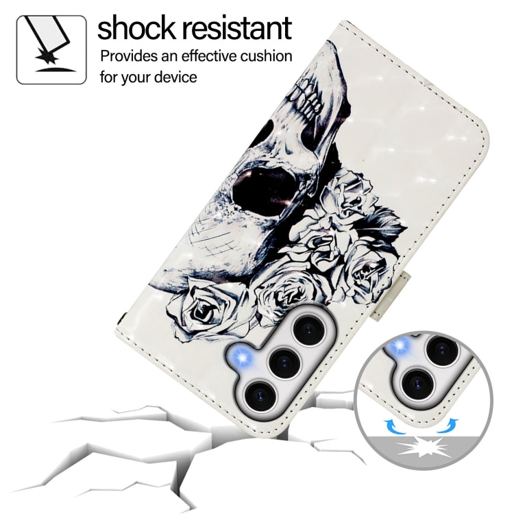 For Samsung Galaxy S24 FE 5G 3D Painting Horizontal Flip Leather Phone Case