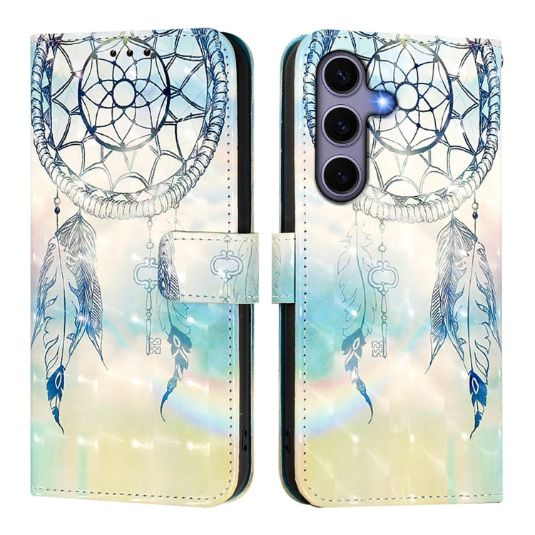 For Samsung Galaxy S25 5G 3D Painting Horizontal Flip Leather Phone Case