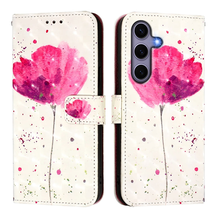 For Samsung Galaxy S25 5G 3D Painting Horizontal Flip Leather Phone Case