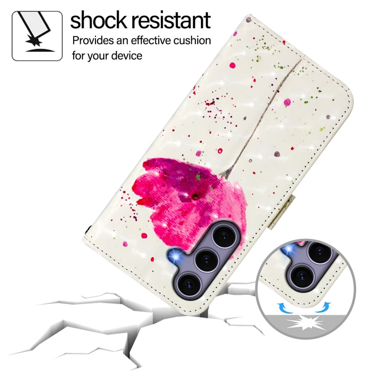 For Samsung Galaxy S25 5G 3D Painting Horizontal Flip Leather Phone Case