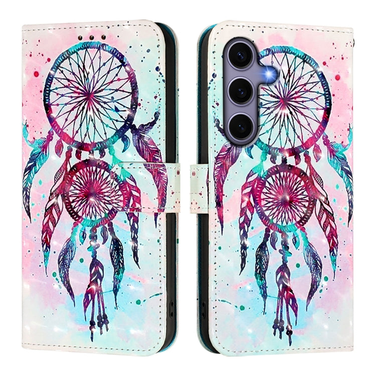 For Samsung Galaxy S25 5G 3D Painting Horizontal Flip Leather Phone Case