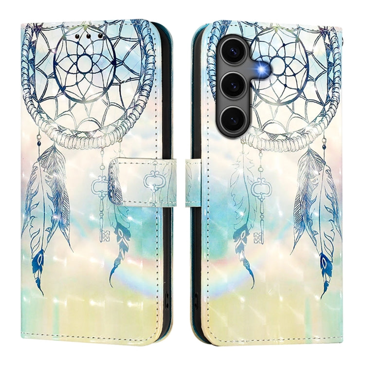 For Samsung Galaxy S25+ 5G 3D Painting Horizontal Flip Leather Phone Case