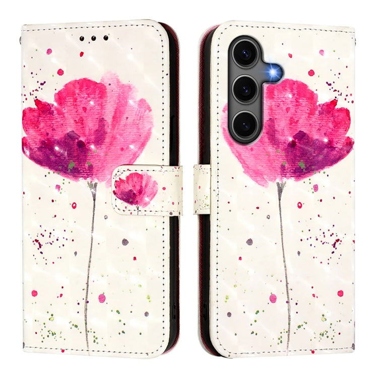 For Samsung Galaxy S25+ 5G 3D Painting Horizontal Flip Leather Phone Case