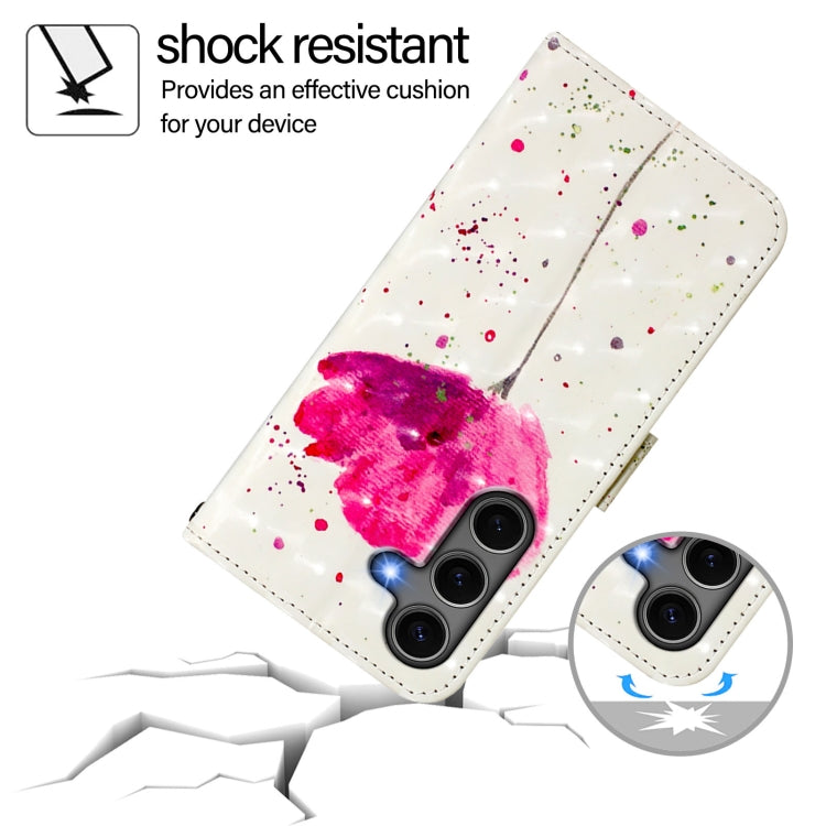 For Samsung Galaxy S25+ 5G 3D Painting Horizontal Flip Leather Phone Case
