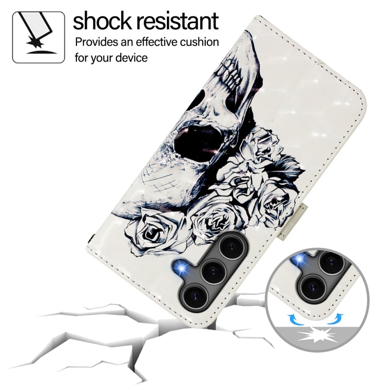 For Samsung Galaxy S25+ 5G 3D Painting Horizontal Flip Leather Phone Case