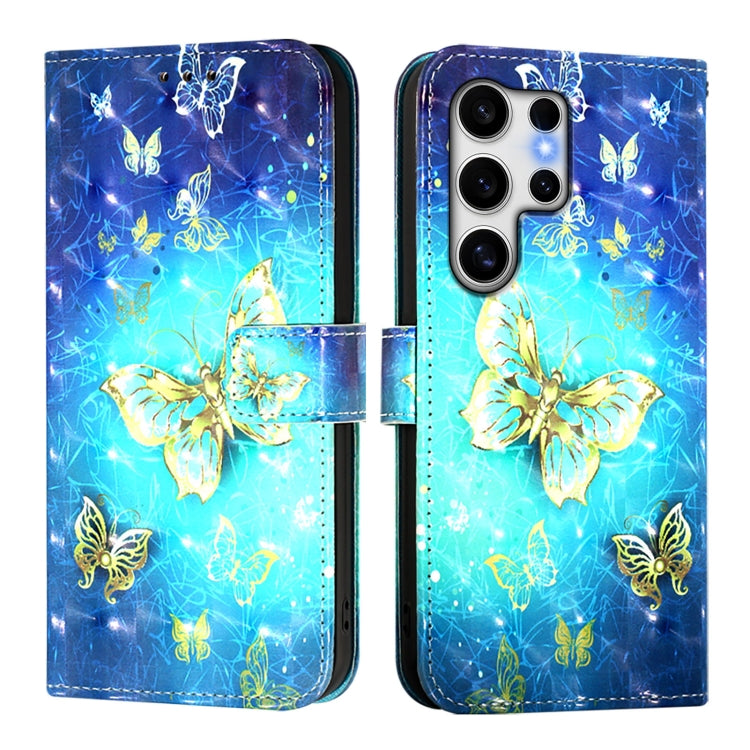 For Samsung Galaxy S25 Ultra 5G 3D Painting Horizontal Flip Leather Phone Case