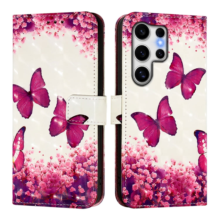 For Samsung Galaxy S25 Ultra 5G 3D Painting Horizontal Flip Leather Phone Case