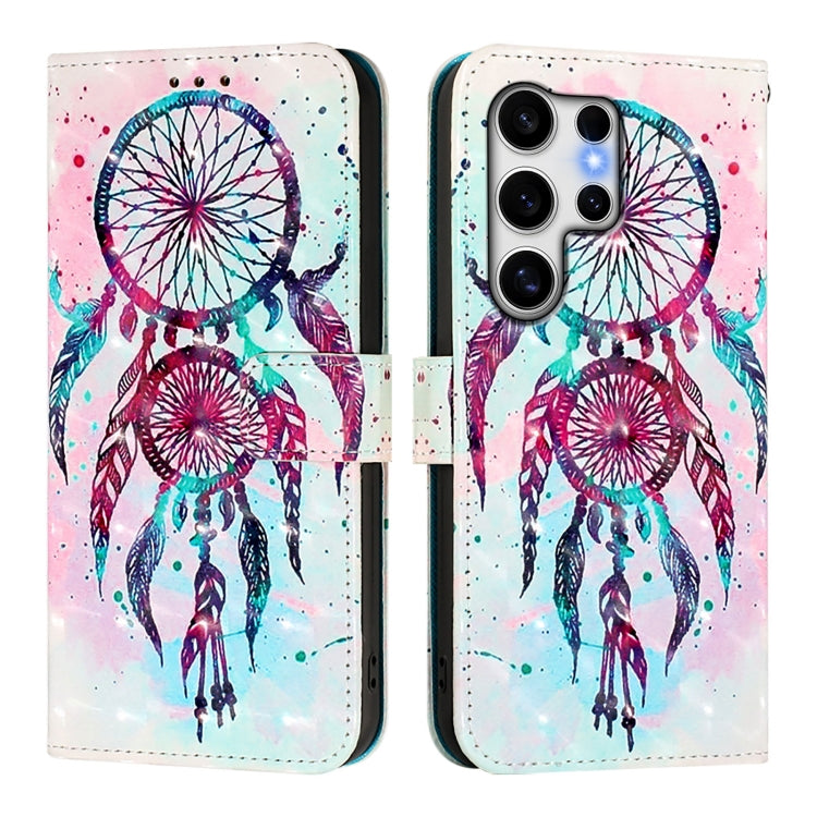 For Samsung Galaxy S25 Ultra 5G 3D Painting Horizontal Flip Leather Phone Case
