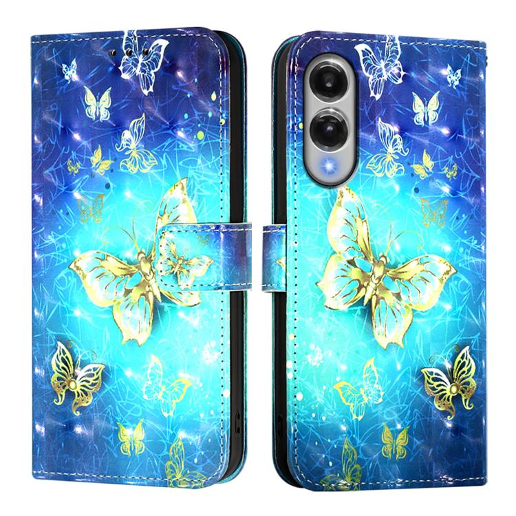 For Samsung Galaxy S25 Edge 5G 3D Painting Horizontal Flip Leather Phone Case