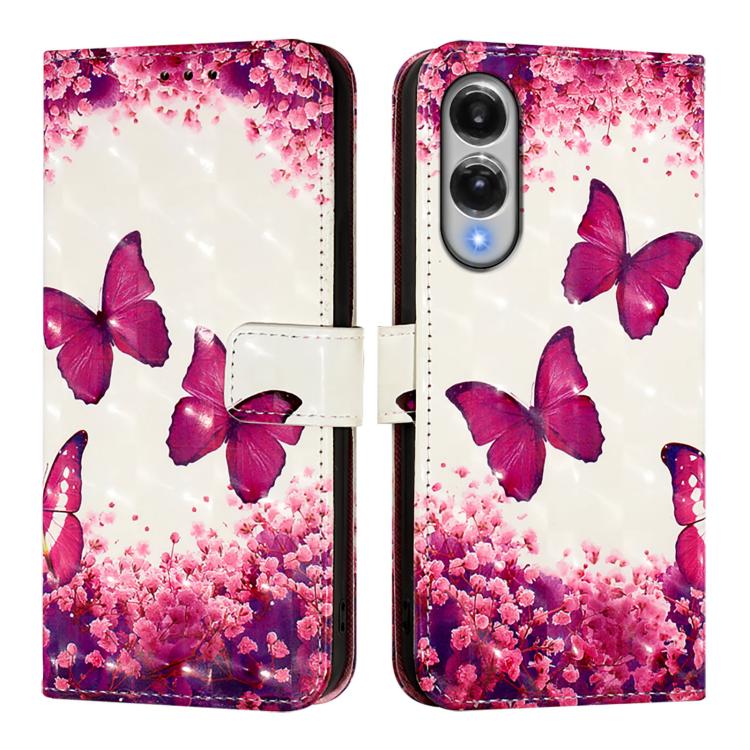 For Samsung Galaxy S25 Edge 5G 3D Painting Horizontal Flip Leather Phone Case