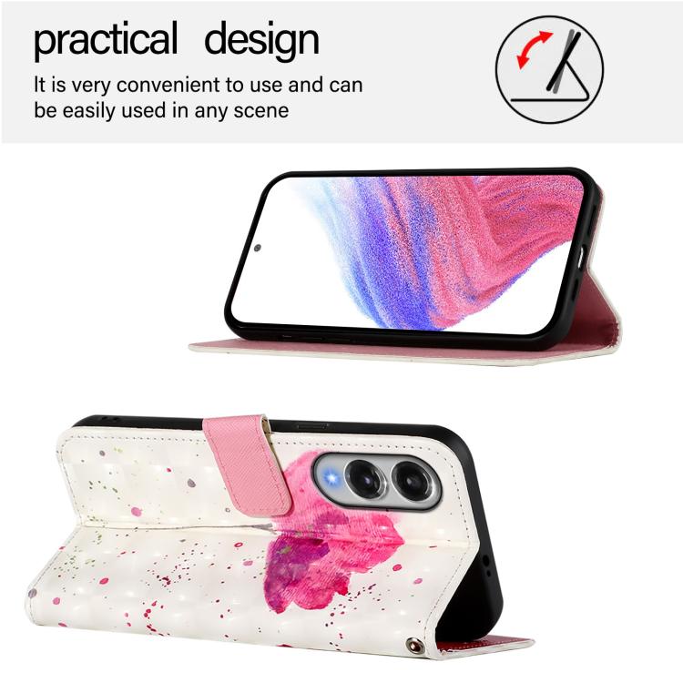 For Samsung Galaxy S25 Edge 5G 3D Painting Horizontal Flip Leather Phone Case