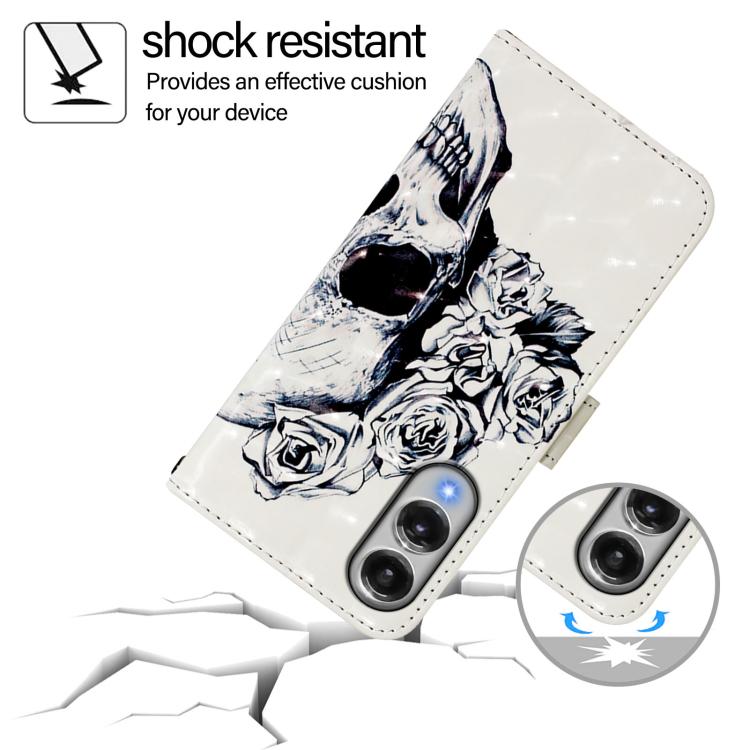 For Samsung Galaxy S25 Edge 5G 3D Painting Horizontal Flip Leather Phone Case