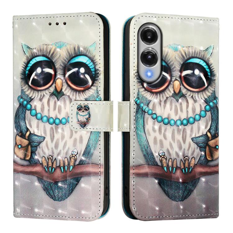 For Samsung Galaxy S25 Edge 5G 3D Painting Horizontal Flip Leather Phone Case