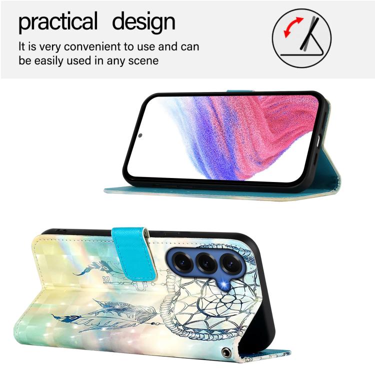 For Samsung Galaxy S26+ 5G 3D Painting Horizontal Flip Leather Phone Case