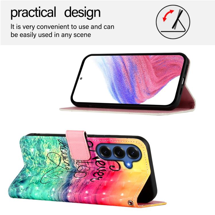 For Samsung Galaxy S26+ 5G 3D Painting Horizontal Flip Leather Phone Case