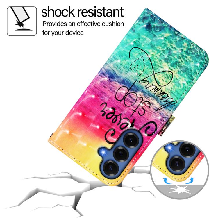For Samsung Galaxy S26+ 5G 3D Painting Horizontal Flip Leather Phone Case