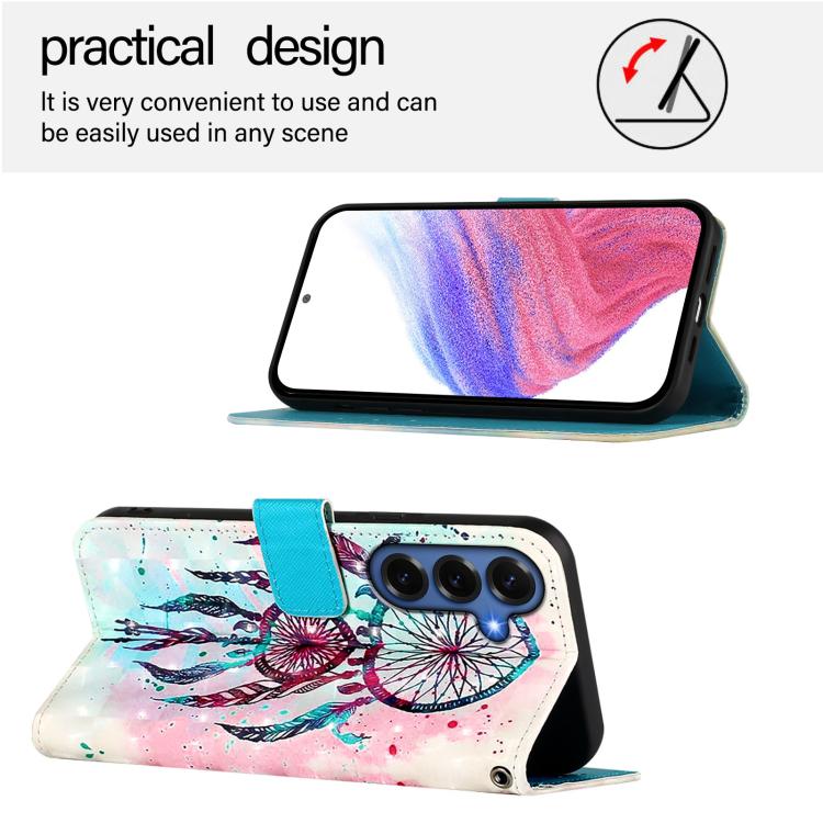For Samsung Galaxy S26+ 5G 3D Painting Horizontal Flip Leather Phone Case