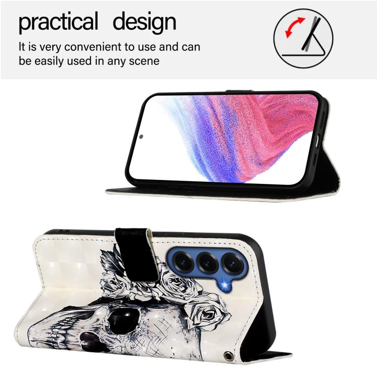 For Samsung Galaxy S26+ 5G 3D Painting Horizontal Flip Leather Phone Case