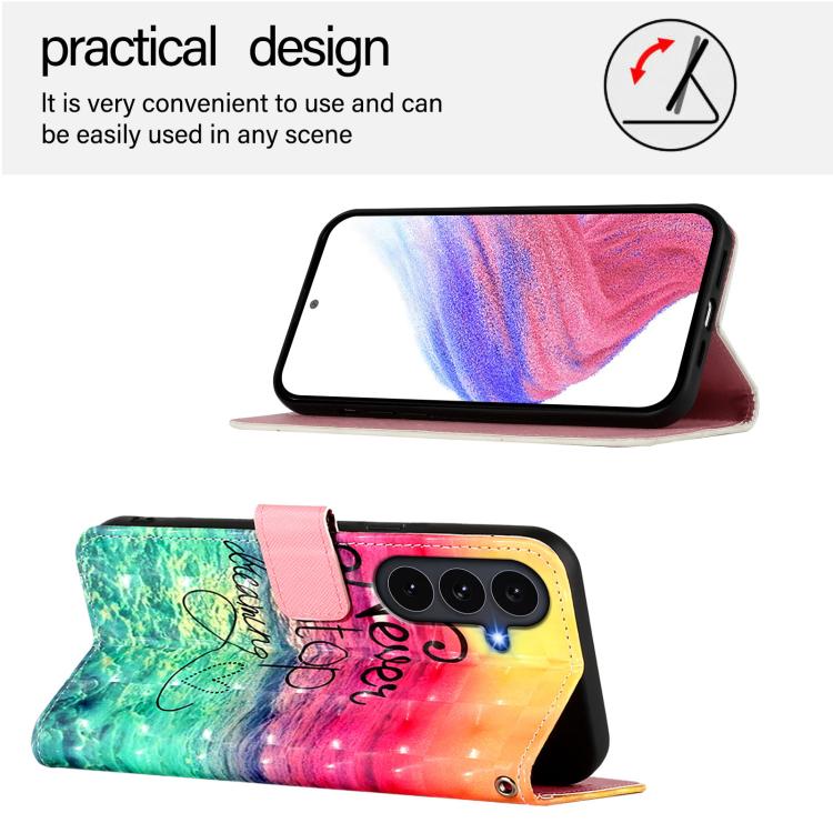 For Galaxy S26 FE 5G 3D Painting Horizontal Flip Leather Phone Case