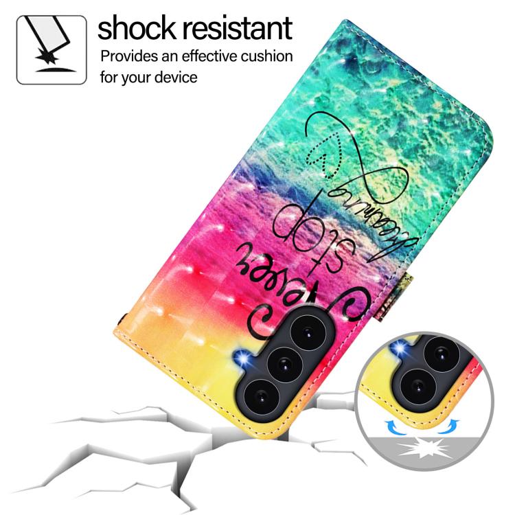 For Galaxy S26 FE 5G 3D Painting Horizontal Flip Leather Phone Case