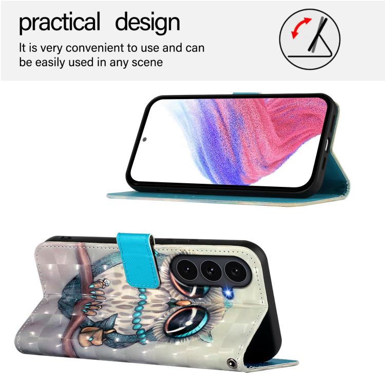 For Galaxy S26 FE 5G 3D Painting Horizontal Flip Leather Phone Case