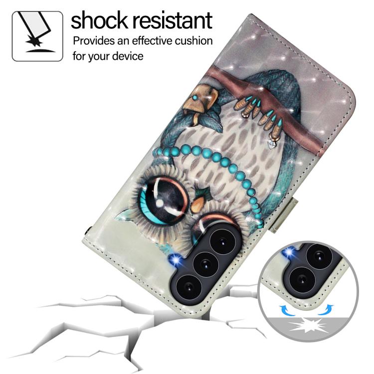 For Galaxy S26 FE 5G 3D Painting Horizontal Flip Leather Phone Case