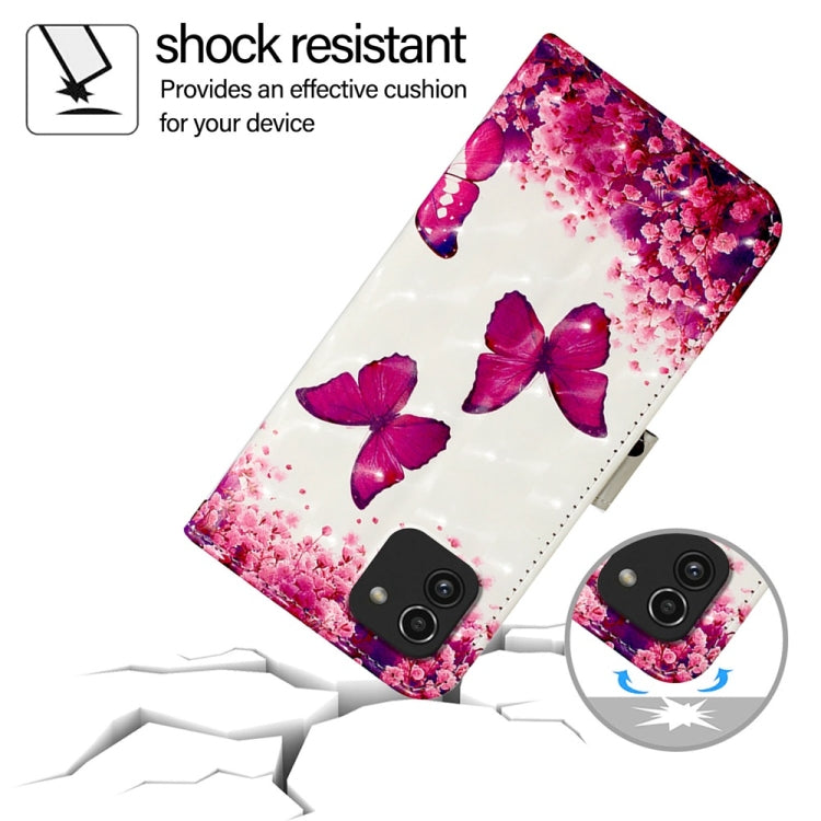 For Samsung Galaxy A03 164mm 3D Painting Horizontal Flip Leather Phone Case
