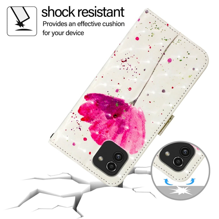 For Samsung Galaxy A03 164mm 3D Painting Horizontal Flip Leather Phone Case