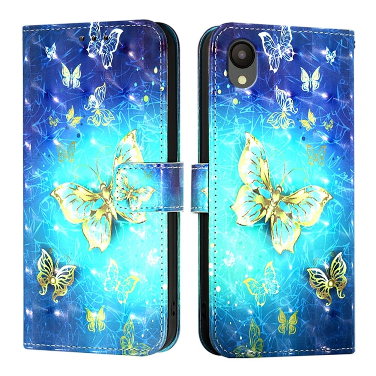 For Samsung Galaxy A04 Core / A03 Core 3D Painting Horizontal Flip Leather Phone Case