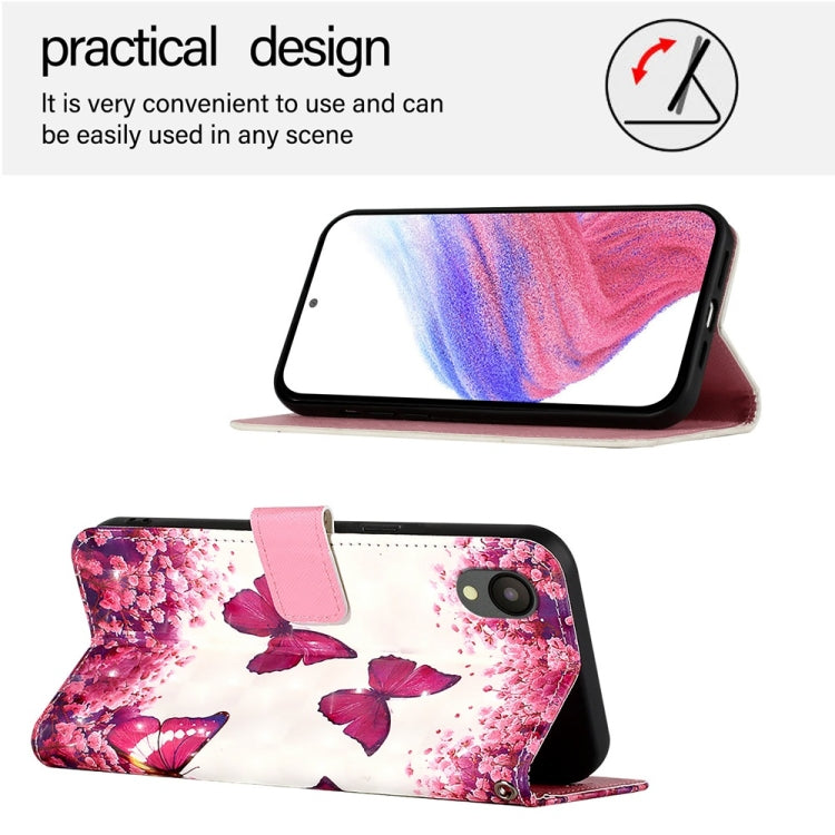 For Samsung Galaxy A04 Core / A03 Core 3D Painting Horizontal Flip Leather Phone Case