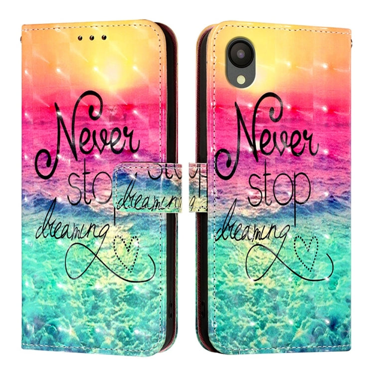 For Samsung Galaxy A04 Core / A03 Core 3D Painting Horizontal Flip Leather Phone Case