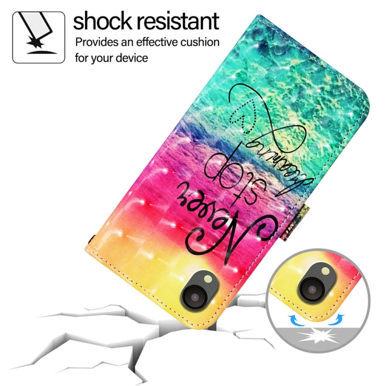 For Samsung Galaxy A04 Core / A03 Core 3D Painting Horizontal Flip Leather Phone Case