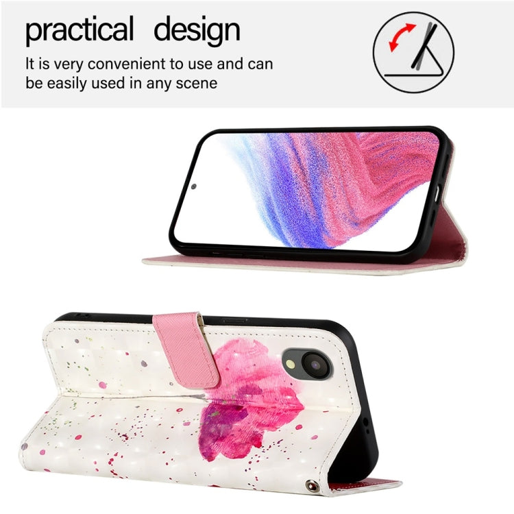 For Samsung Galaxy A04 Core / A03 Core 3D Painting Horizontal Flip Leather Phone Case