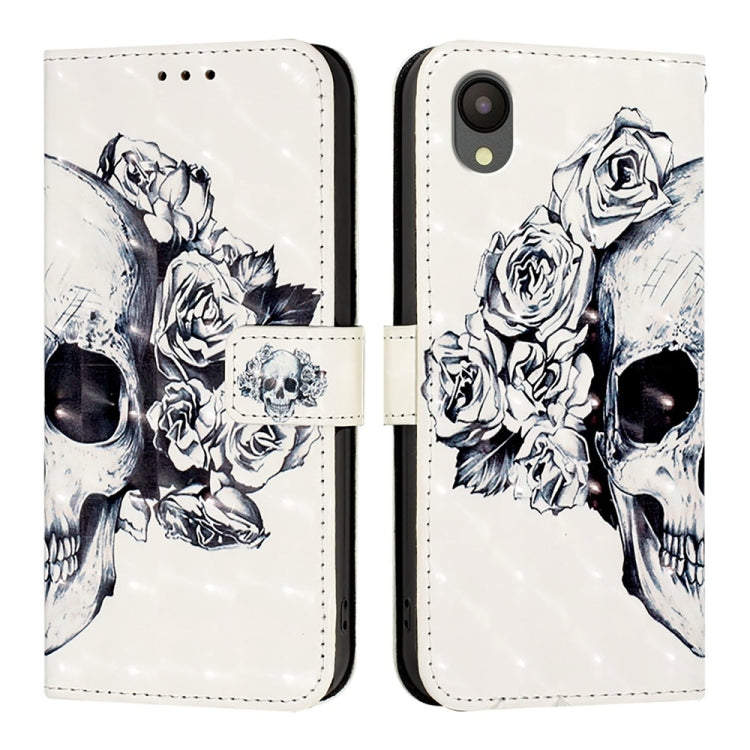 For Samsung Galaxy A04 Core / A03 Core 3D Painting Horizontal Flip Leather Phone Case