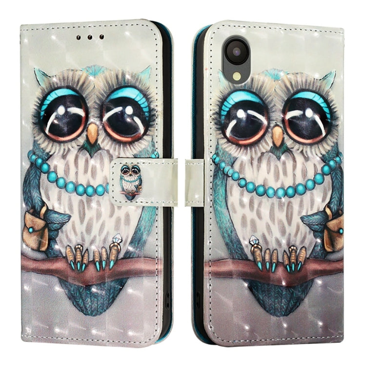 For Samsung Galaxy A04 Core / A03 Core 3D Painting Horizontal Flip Leather Phone Case