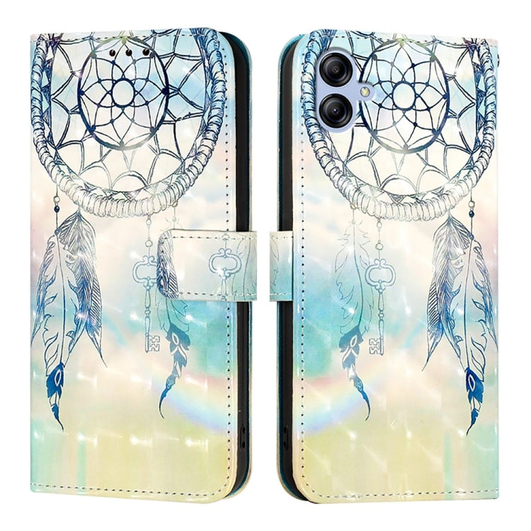 For Samsung Galaxy A04e / F04 / M04 3D Painting Horizontal Flip Leather Phone Case