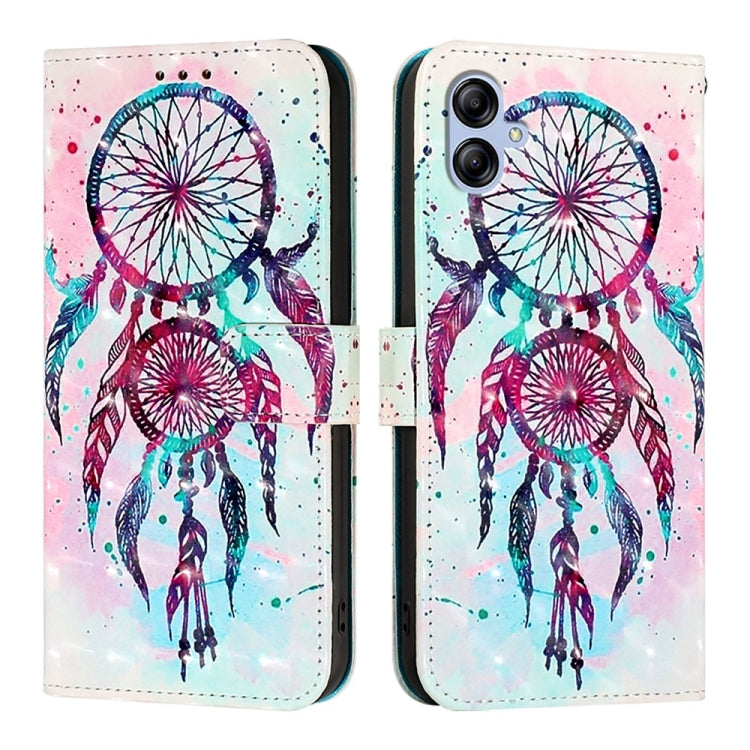 For Samsung Galaxy A04e / F04 / M04 3D Painting Horizontal Flip Leather Phone Case