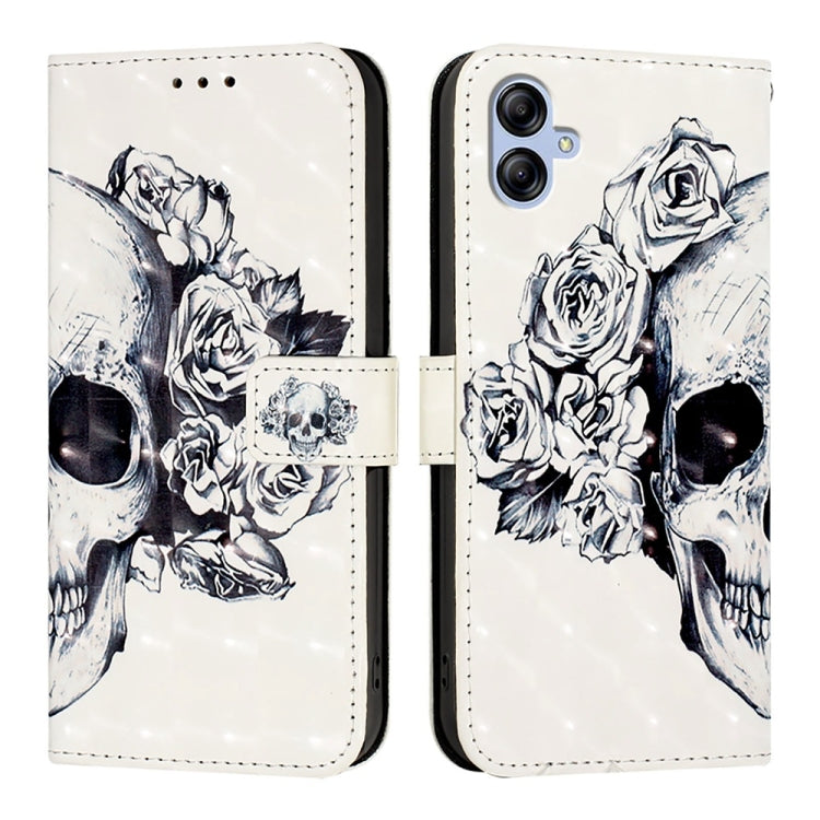 For Samsung Galaxy A04e / F04 / M04 3D Painting Horizontal Flip Leather Phone Case