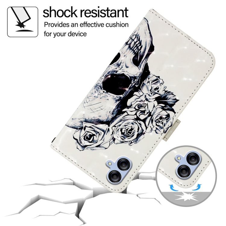 For Samsung Galaxy A04e / F04 / M04 3D Painting Horizontal Flip Leather Phone Case