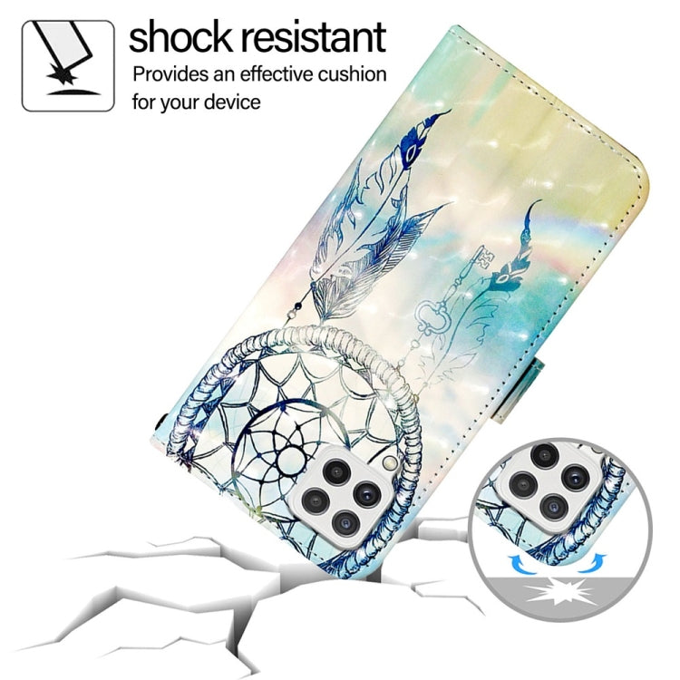 For Samsung Galaxy A22 4G 3D Painting Horizontal Flip Leather Phone Case