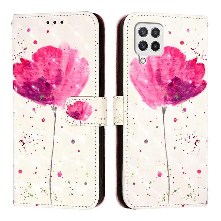 For Samsung Galaxy A22 4G 3D Painting Horizontal Flip Leather Phone Case