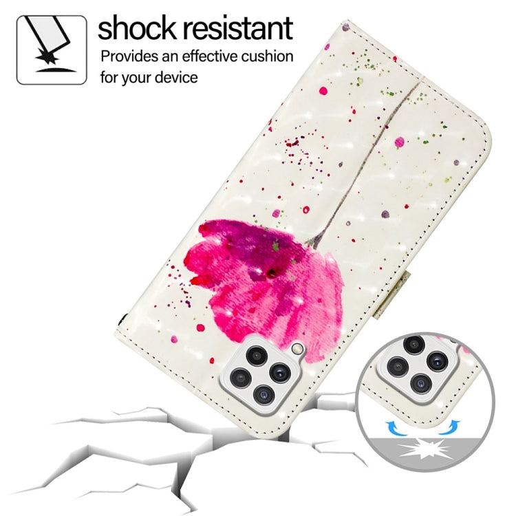 For Samsung Galaxy A22 4G 3D Painting Horizontal Flip Leather Phone Case