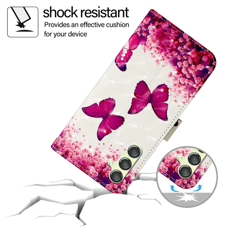 For Samsung Galaxy A24 4G 3D Painting Horizontal Flip Leather Phone Case