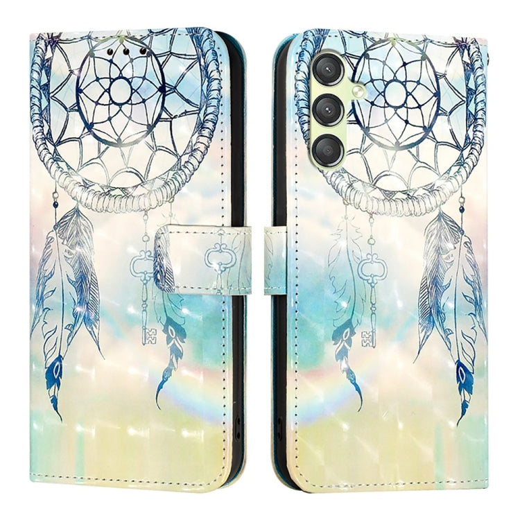 For Samsung Galaxy A24 4G 3D Painting Horizontal Flip Leather Phone Case