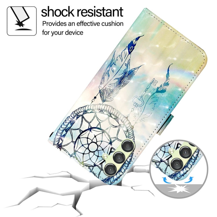 For Samsung Galaxy A24 4G 3D Painting Horizontal Flip Leather Phone Case