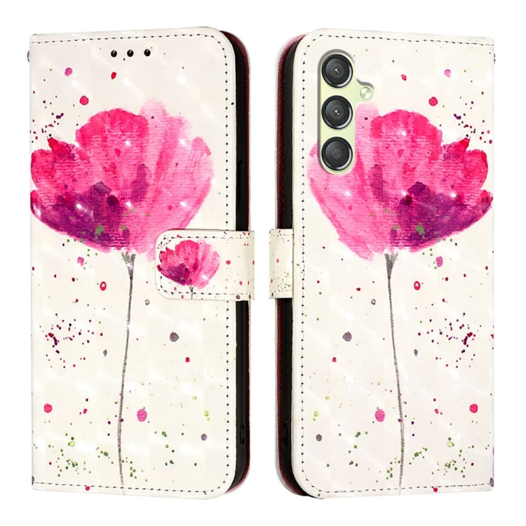 For Samsung Galaxy A24 4G 3D Painting Horizontal Flip Leather Phone Case