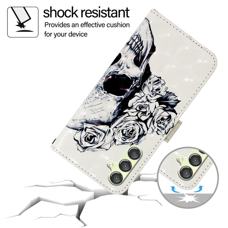 For Samsung Galaxy A24 4G 3D Painting Horizontal Flip Leather Phone Case