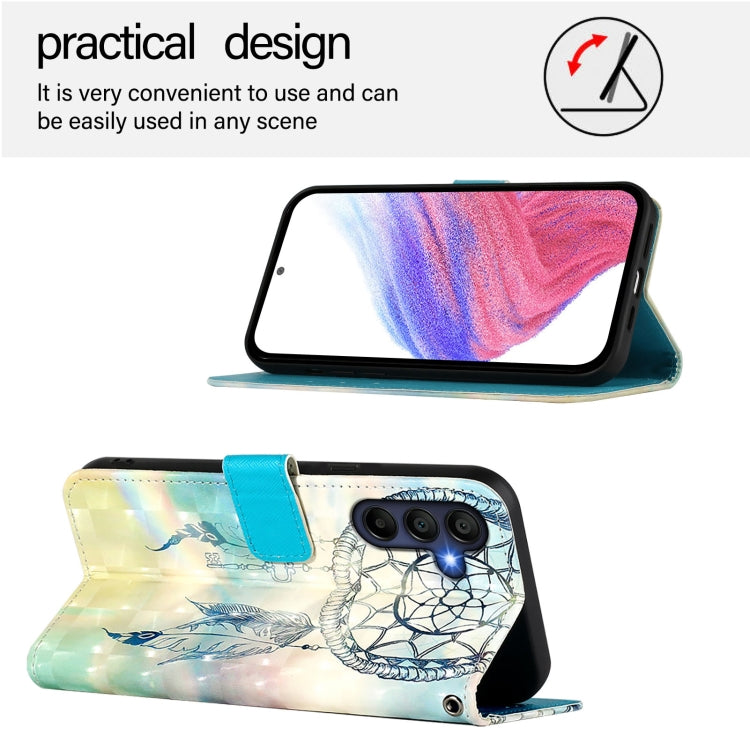 For Samsung Galaxy A16 5G 3D Painting Horizontal Flip Leather Phone Case