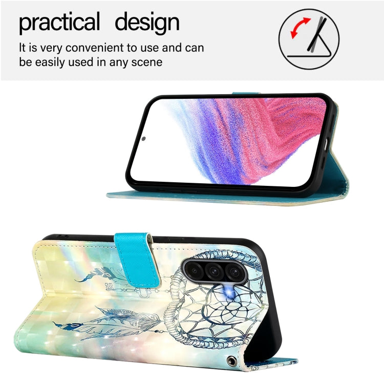 For Samsung Galaxy A36 5G 3D Painting Horizontal Flip Leather Phone Case